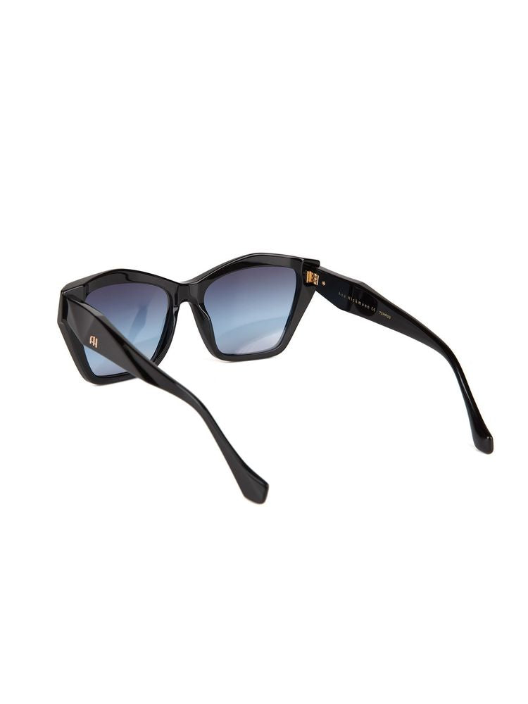 Ana Hickmann Ah9494 Gradient Lens Acetate Sunglasses — Black
