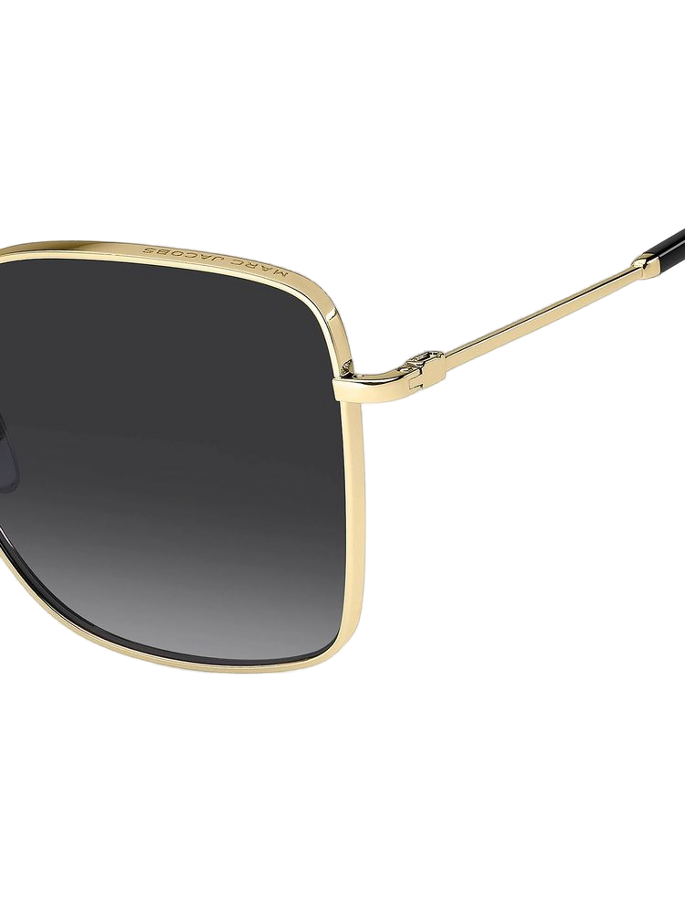 Marc Jacobs Metal Square Sunglasses — Gold