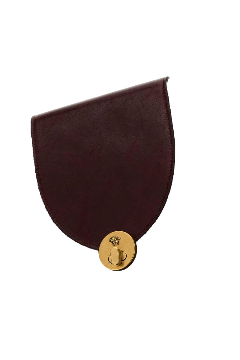Versace Handle Shoulder Bag — Black