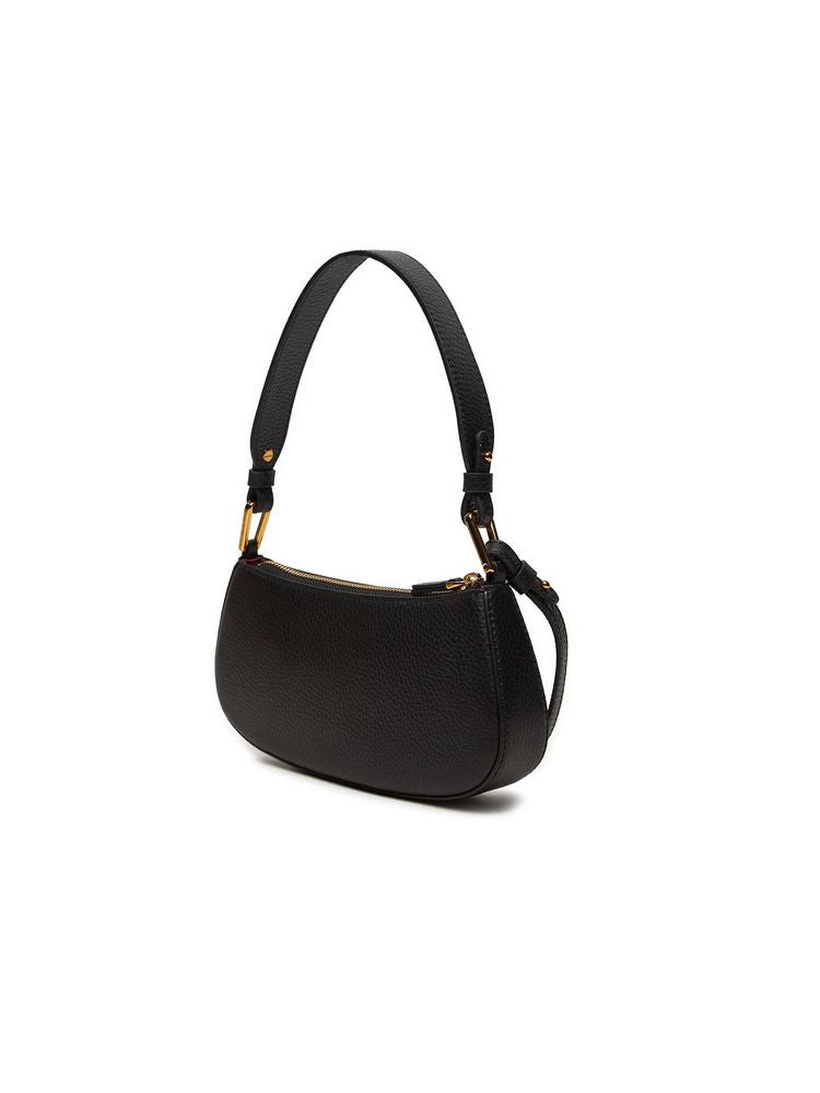 Coccinelle Merveille Shoulder Bag — Black Cow Leather