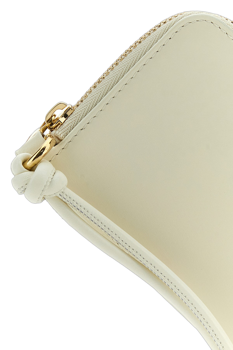 Jil Sander Metal Fibre Wallet — Beige
