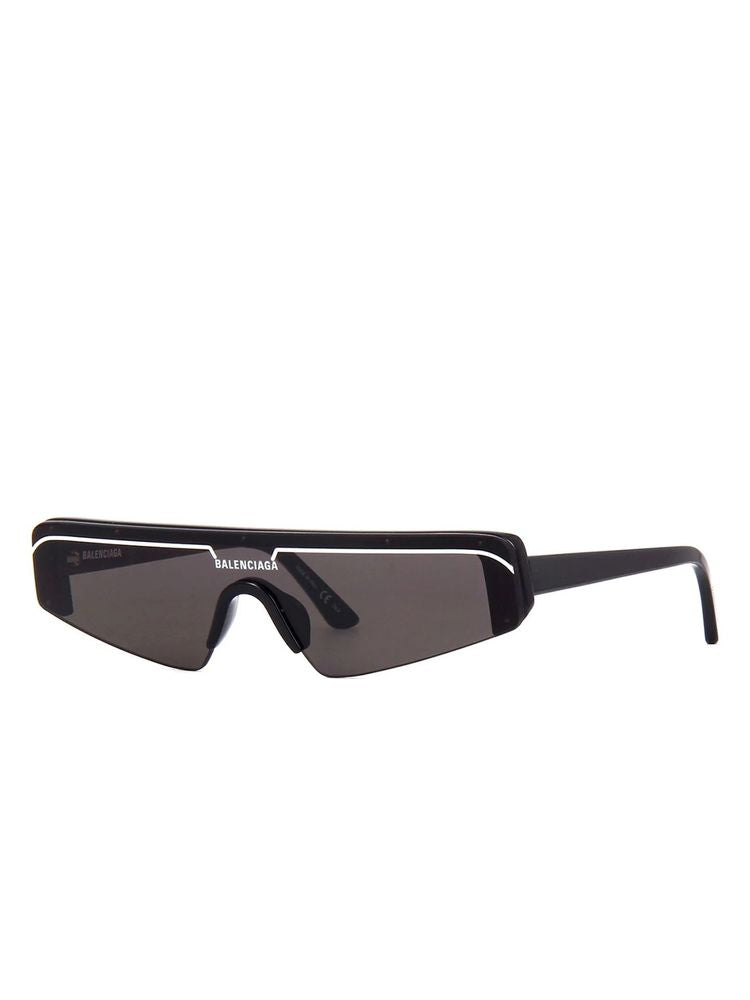 Balenciaga Bb0003s Grey Lens Acetate Sunglasses — Black