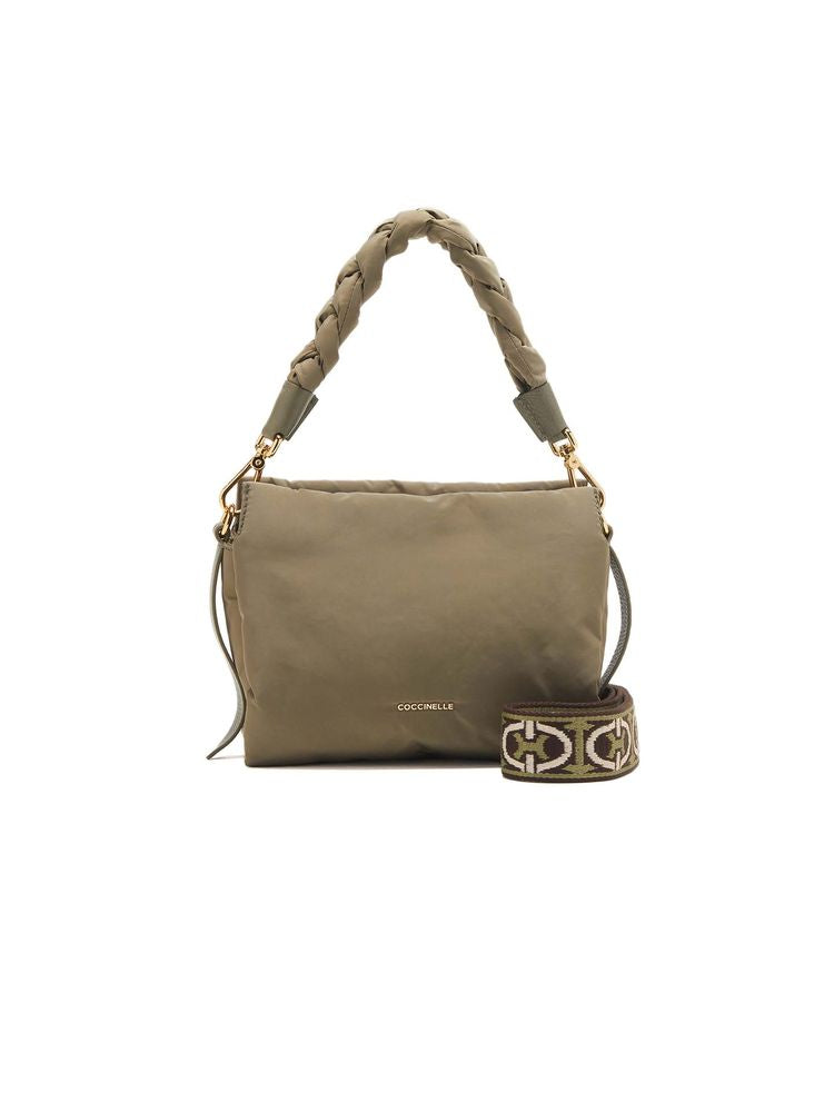 Coccinelle Boheme Shoulder Bag — Green Polyester