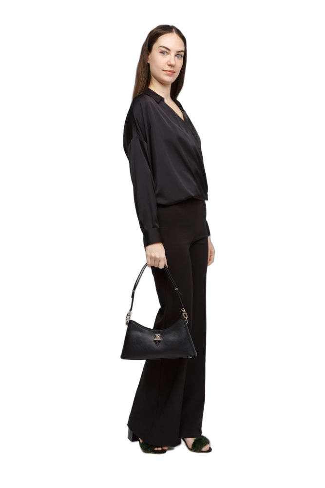 Guess Shoulder Bag — Black Polyurethane
