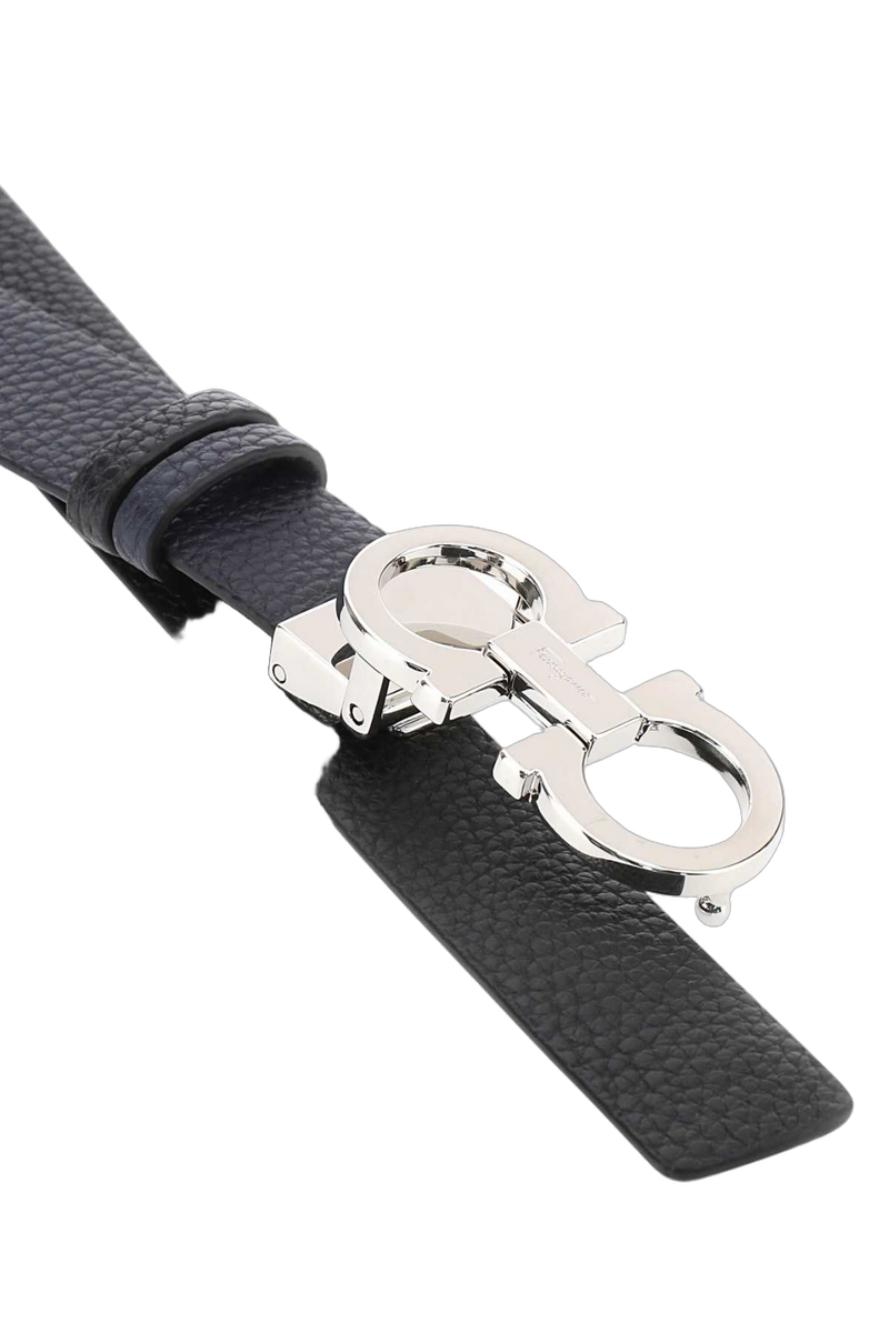 Ferragamo Mirtonero Belt — Navy