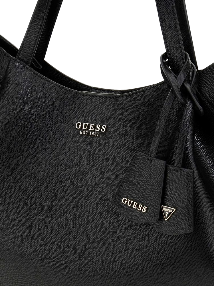 Guess Amorette 2 1 Tote Bag — Black Polyurethane