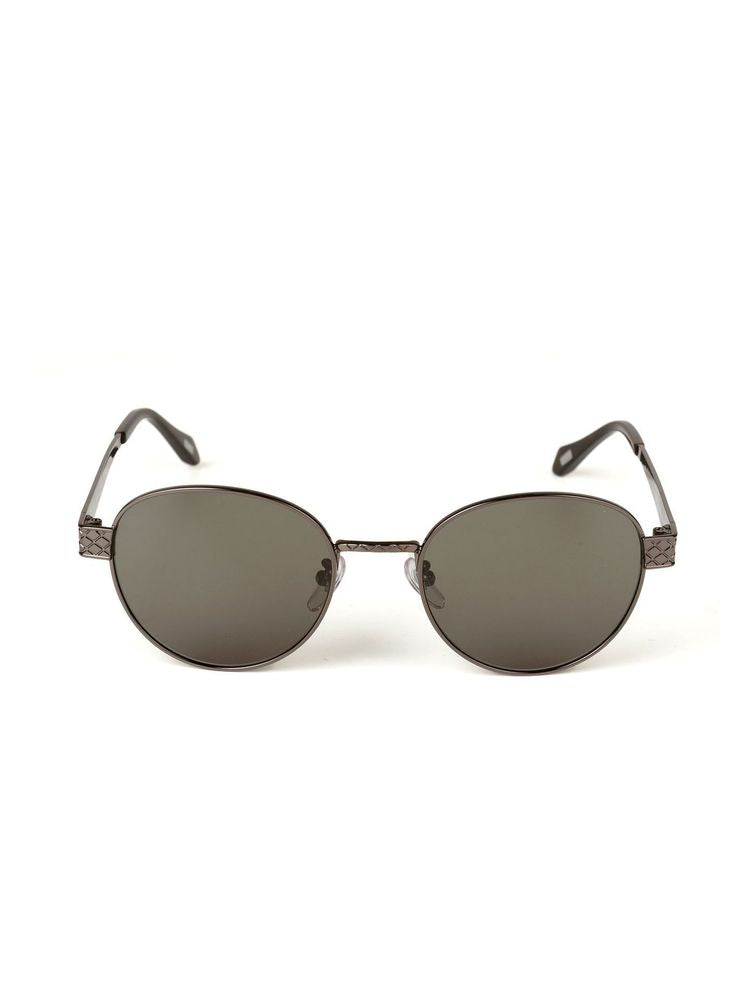 Just Cavalli Sjc181 Round-Frame Metal Sunglasses — Brown