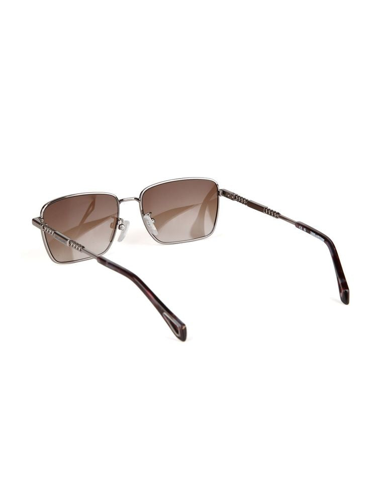 Zadig & Voltaire Szv513 Metal Rectangle Sunglasses — Gray
