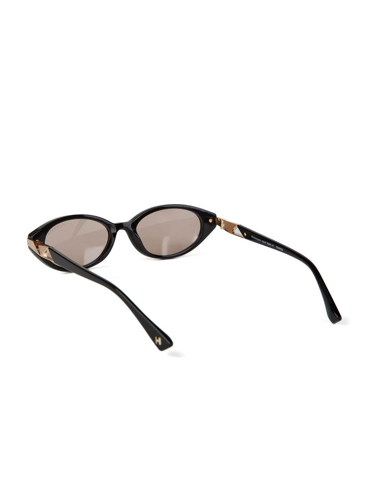 Hickmann Hi9301 Acetate Cat-Eye Sunglasses — Black
