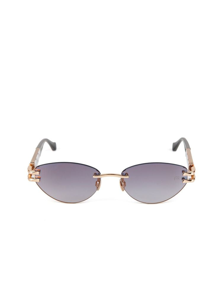 Ana Hickmann Ah3360 Rimless Metal Sunglasses — Gold