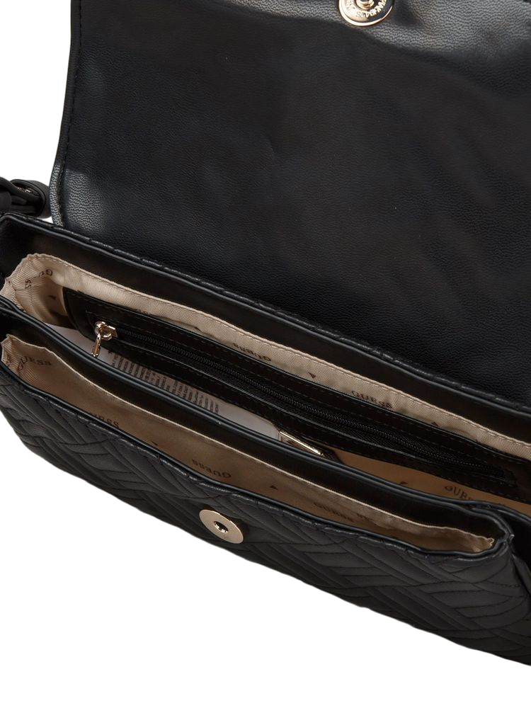 Guess Sally Crossbody Bag — Black Polyurethane