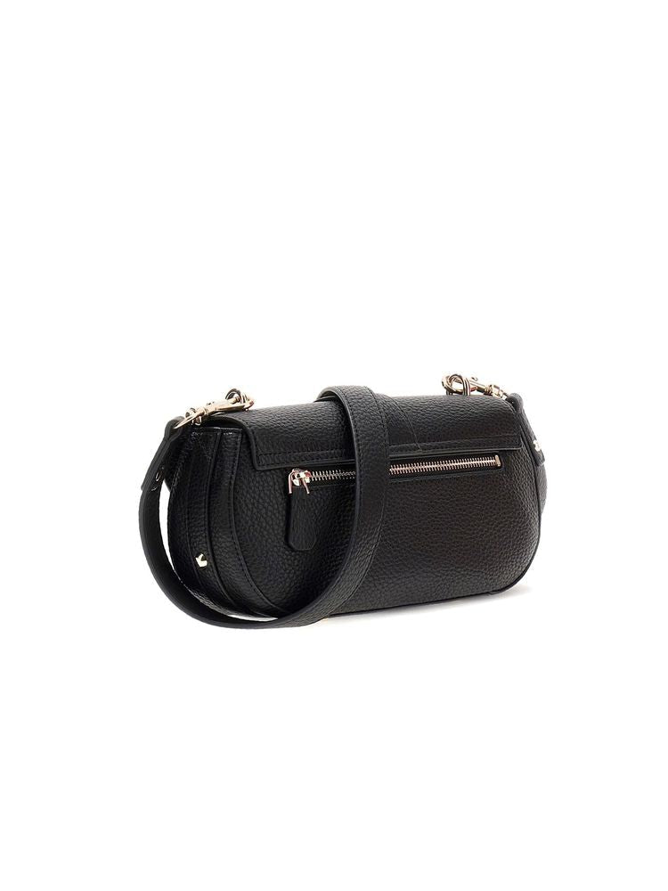 Guess Jessa Crossbody Bag — Black Polyurethane