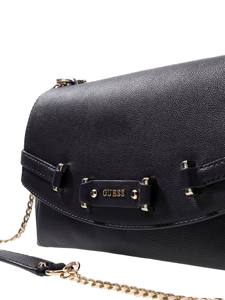 Guess Dorothy Crossbody Bag — Black Polyurethane