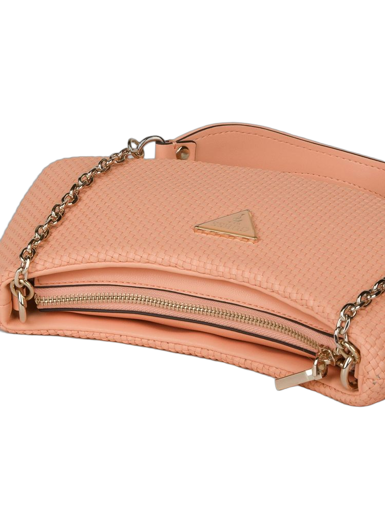 Guess Phaedra Shoulder Bag — Apricot Polyurethane