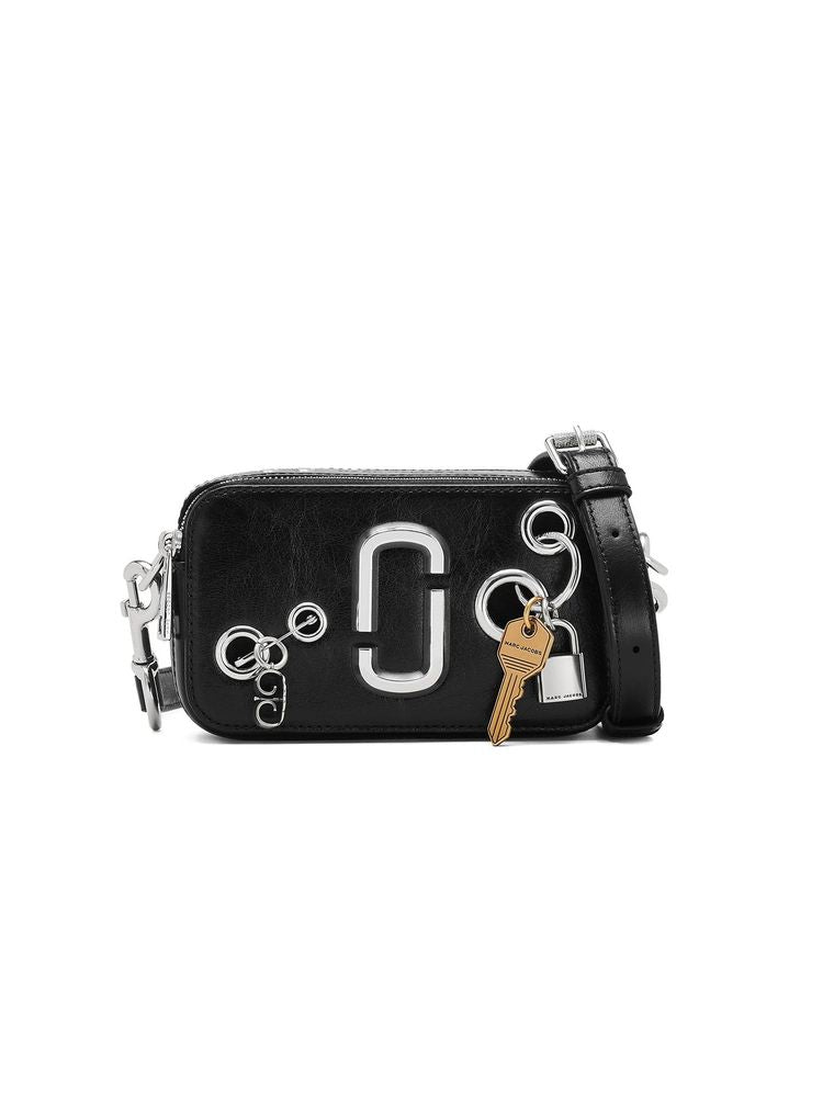 Marc Jacobs Leather Crossbody Bag — Black