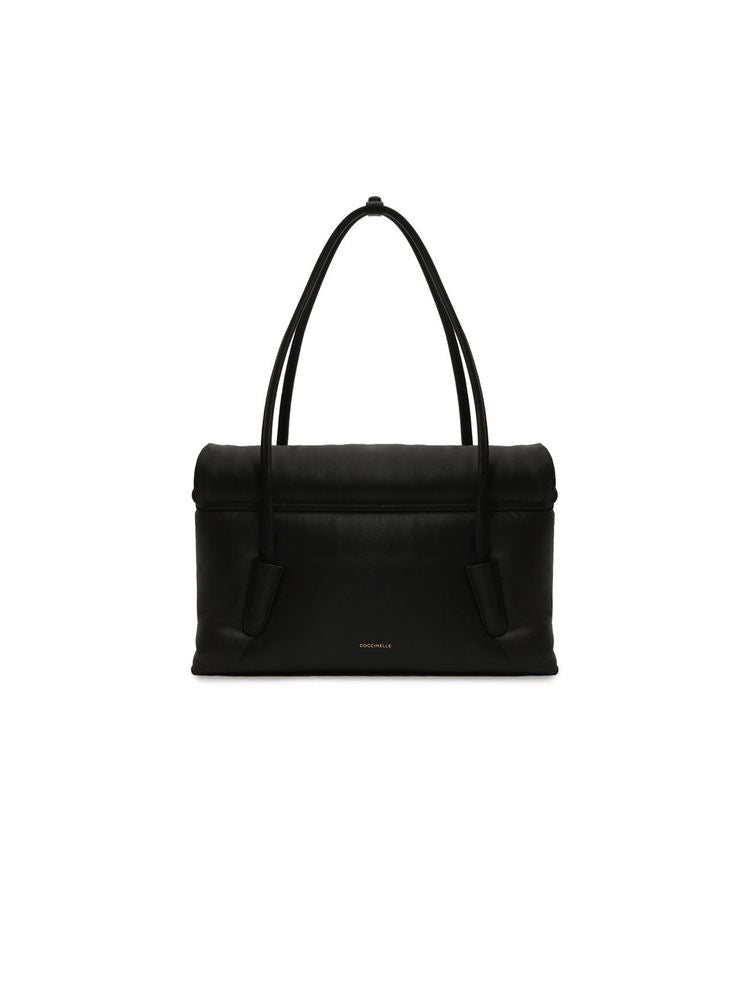 Coccinelle Chester Shoulder Bag — Black Cow Leather