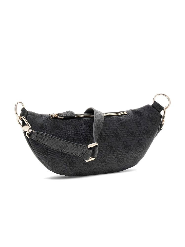 Guess Latona Belt Bag — Black Polyurethane