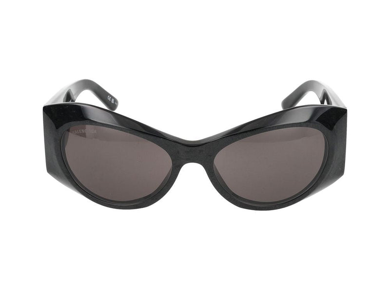 Balenciaga Bb0394s Oversized Acetate Sunglasses — Black