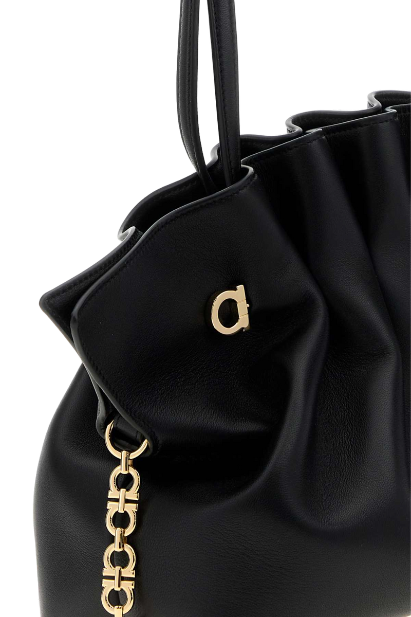 Ferragamo Neronero Shoulder Bag — Black