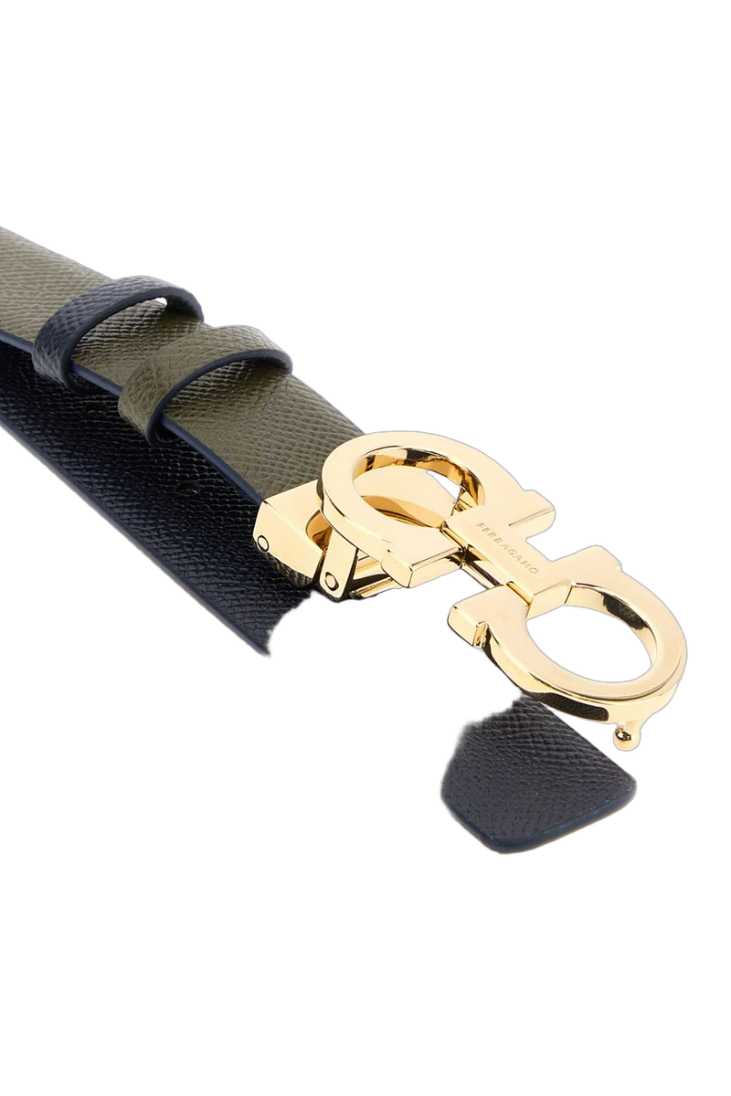 Ferragamo Newolinewnav Belt — Green