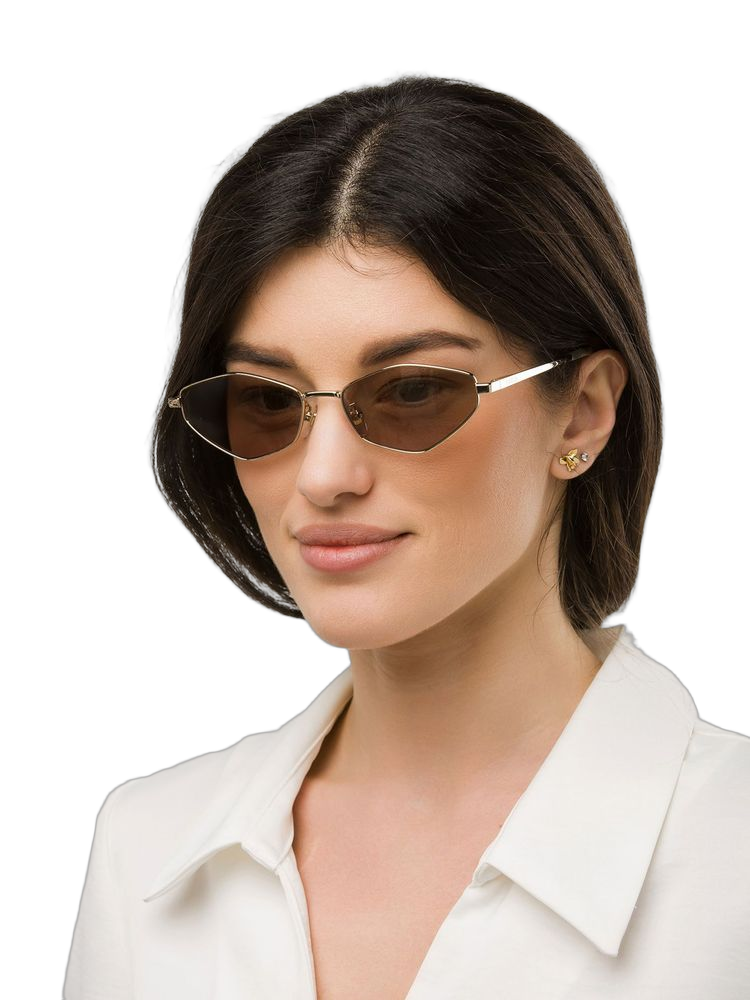 Furla Sfub17 Metal Aviator Sunglasses — Gold