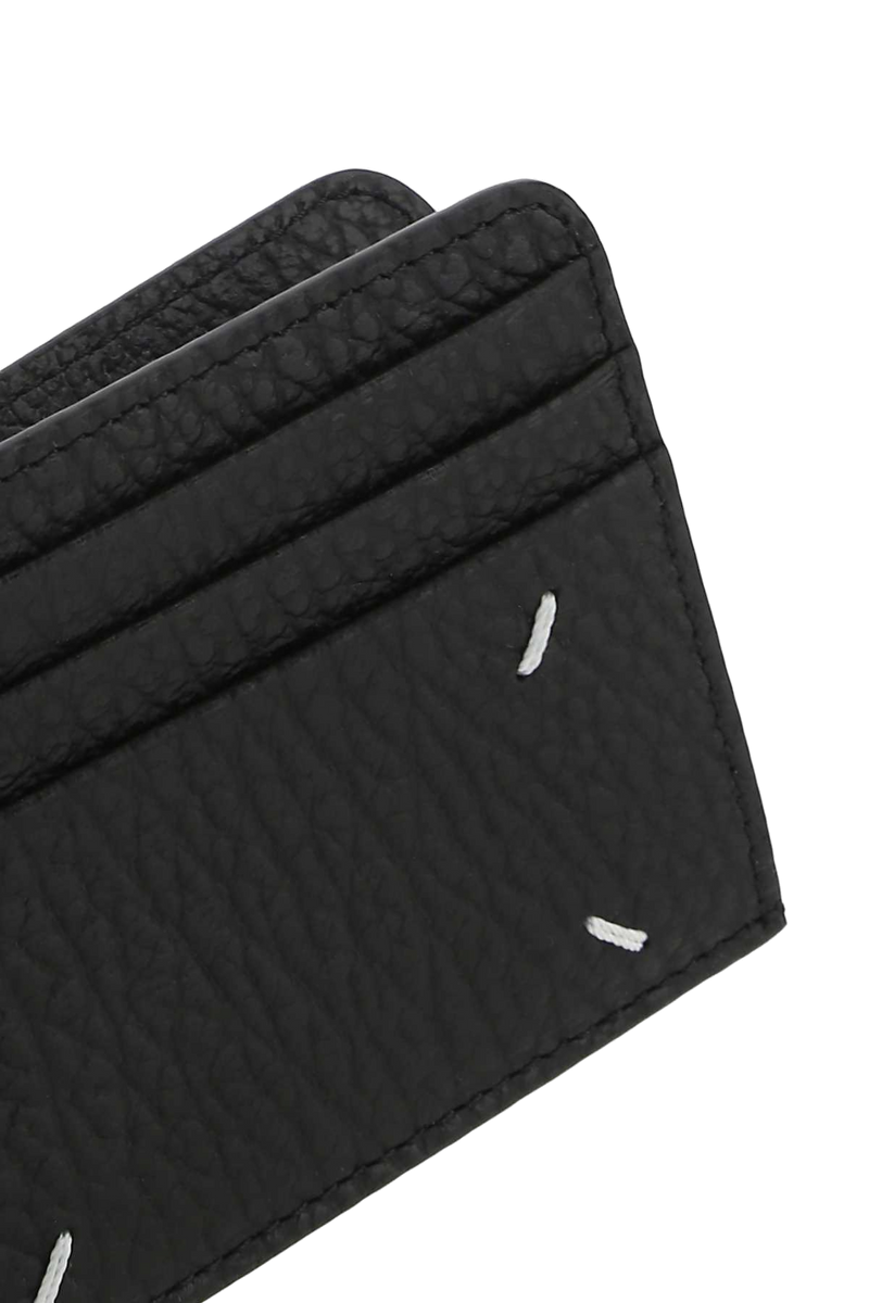 Maison Margiela Leather Card Case — Black Exterior: Wallet