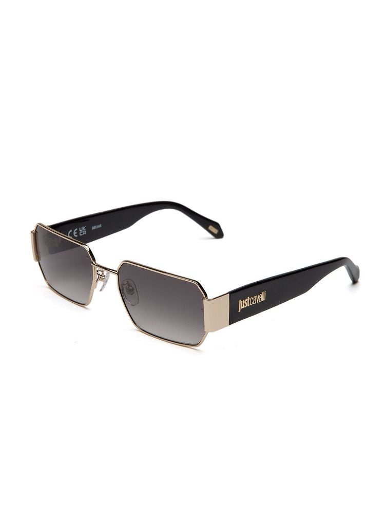 Just Cavalli Sjc199 Rectangle Metal Sunglasses — Rose Gold Stainless Steel