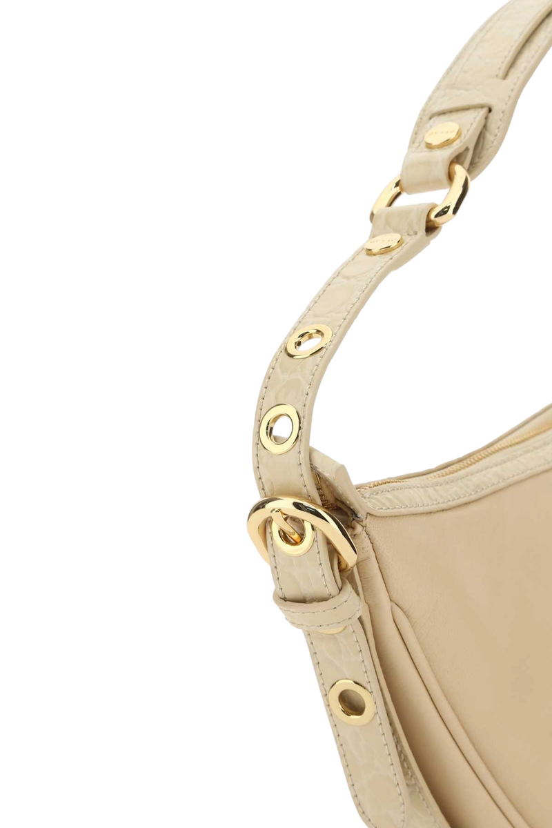 By Far Gib Shoulder Bag — Beige