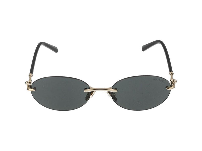 Tiffany 0tf3104d Rimless Metal Sunglasses — Gold