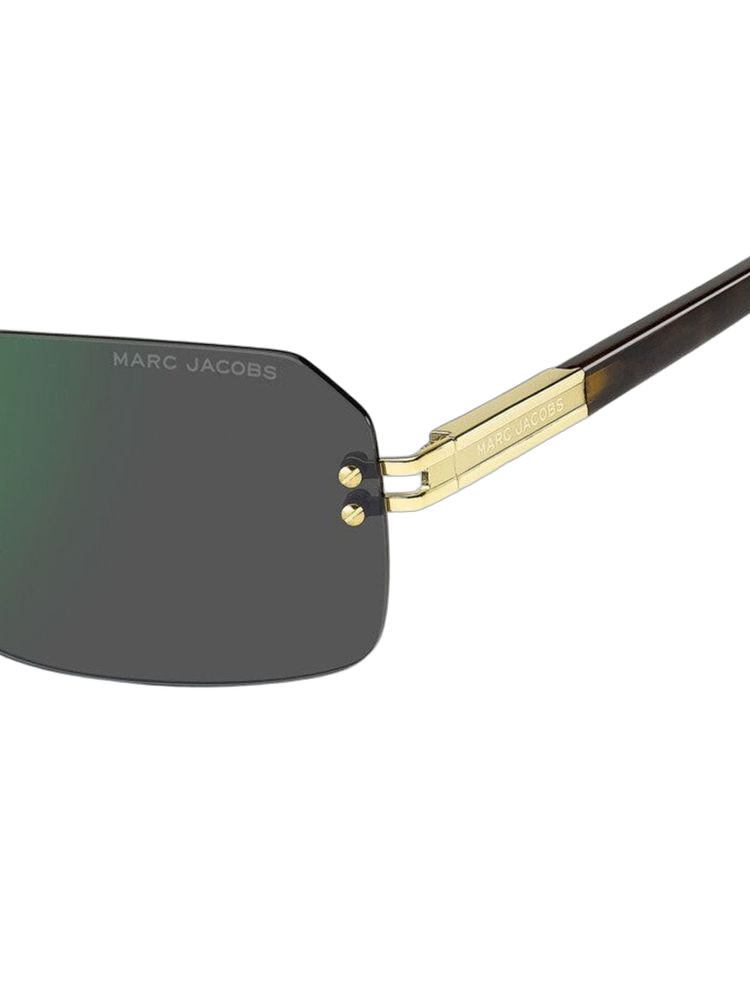 Marc Jacobs Gold Metal Rectangle Sunglasses — (other)