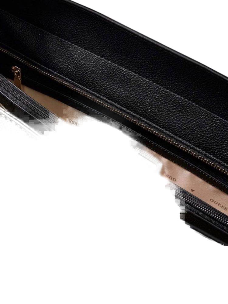 Guess Devon Tote Bag — Black Polyurethane