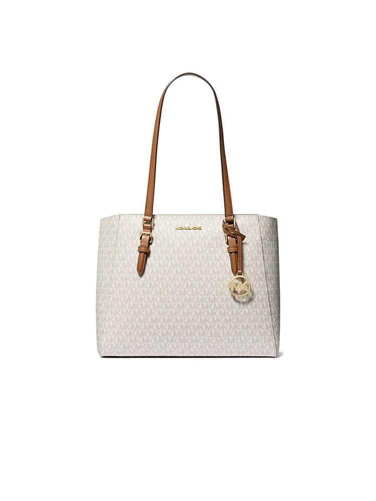 Michael Kors Charlotte Tote Bag — Beige 88.coated Canvas