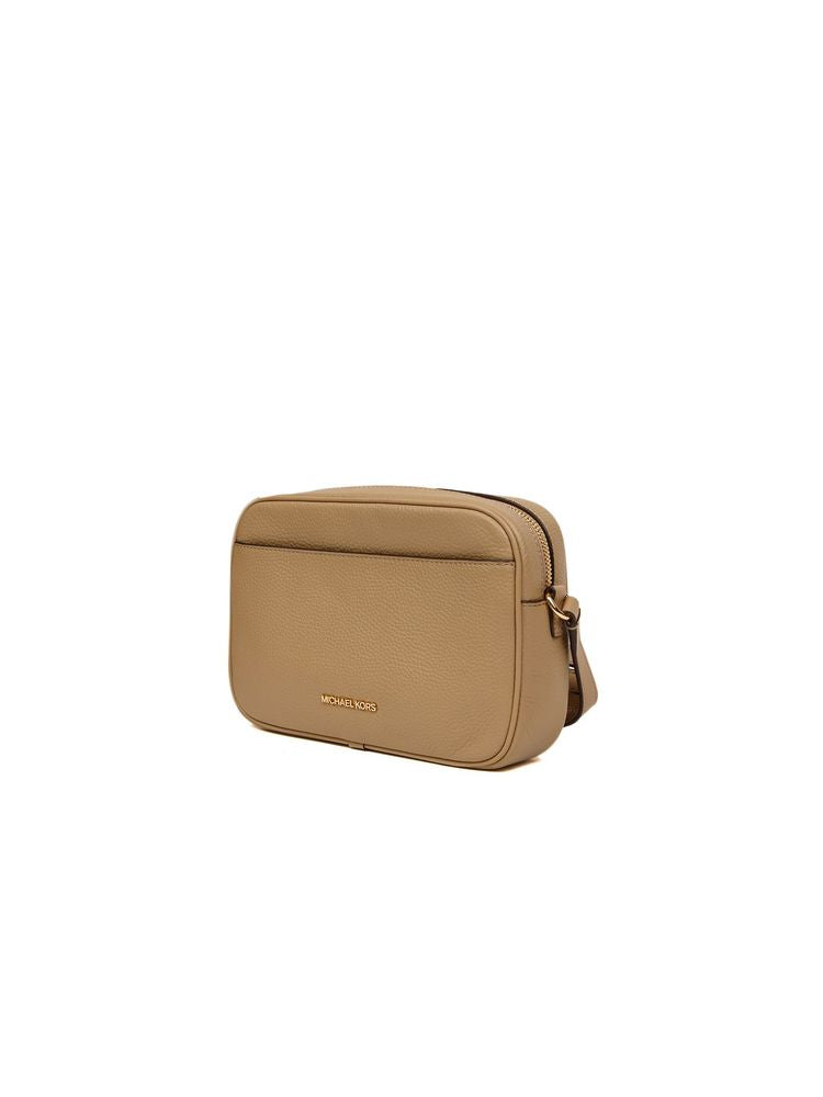 Michael Kors Crossbody Bag — Beige Leather