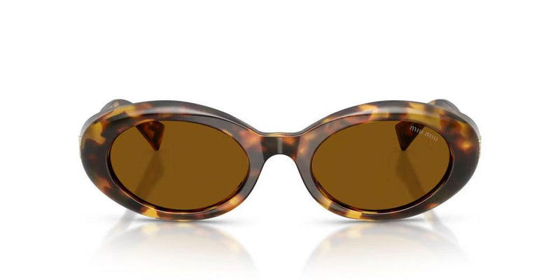 Miu Miu 0mu Tortoiseshell Acetate Sunglasses — Brown