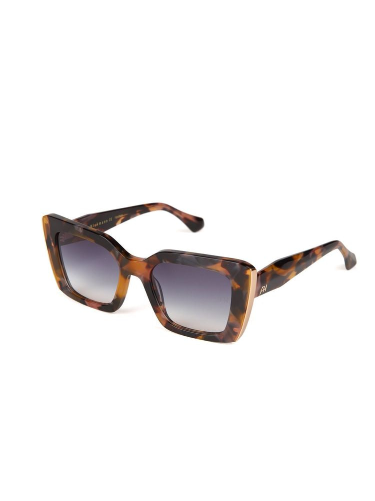 Ana Hickmann Ah9515 Honey Tortoiseshell Acetate Sunglasses — Brown