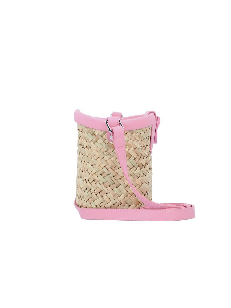 Pinko Love Summer Shoulder Bag — Pink Cowhide