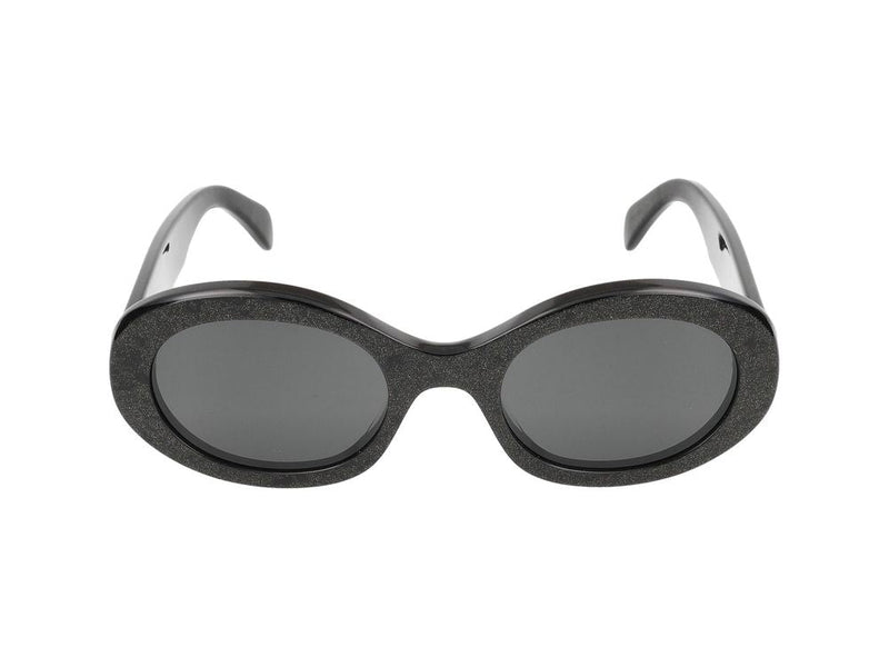 Celine Cl40194u Oval Frame Sunglasses — Black Standard