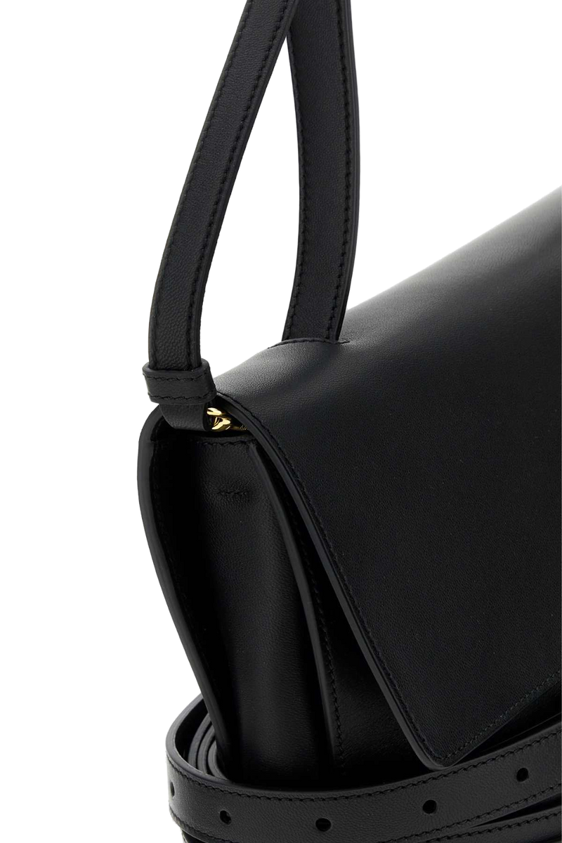 Moschino Tie Me Shoulder Bag — Black