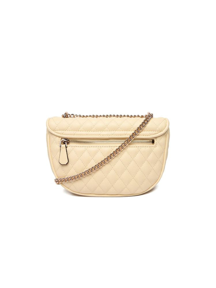Guess Atabey Crossbody Bag — Yellow Polyurethane