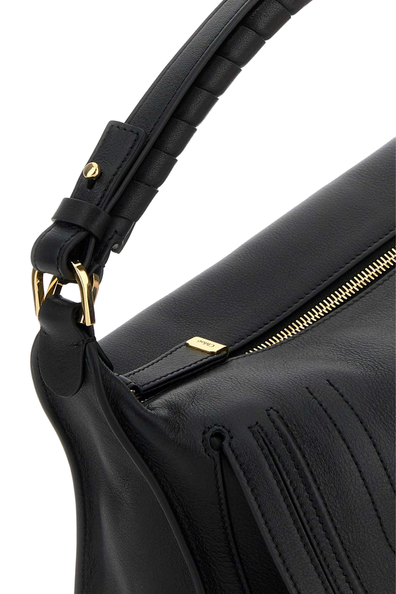 Chloé Marcie Shoulder Bag — Black