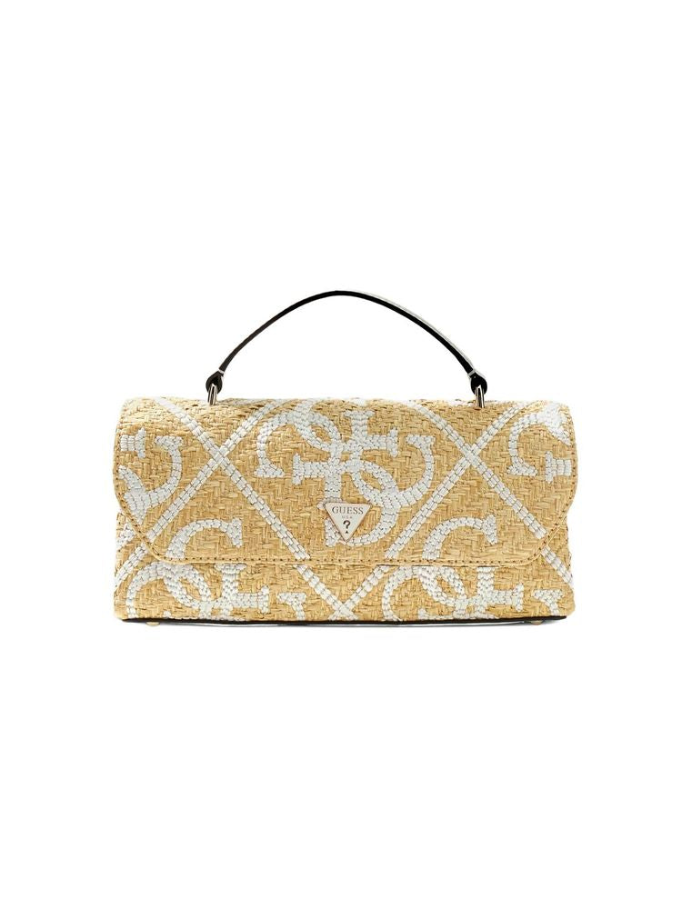 Guess Top Handle Bag — Beige Polypropylene