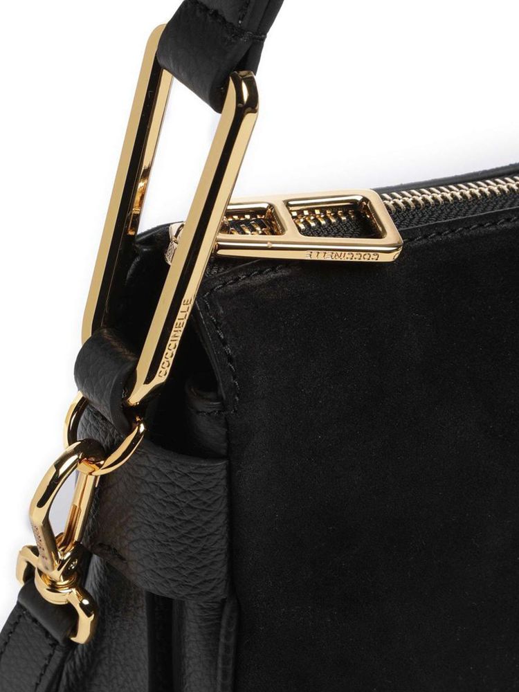 Coccinelle Magie Shoulder Bag — Black Cowhide