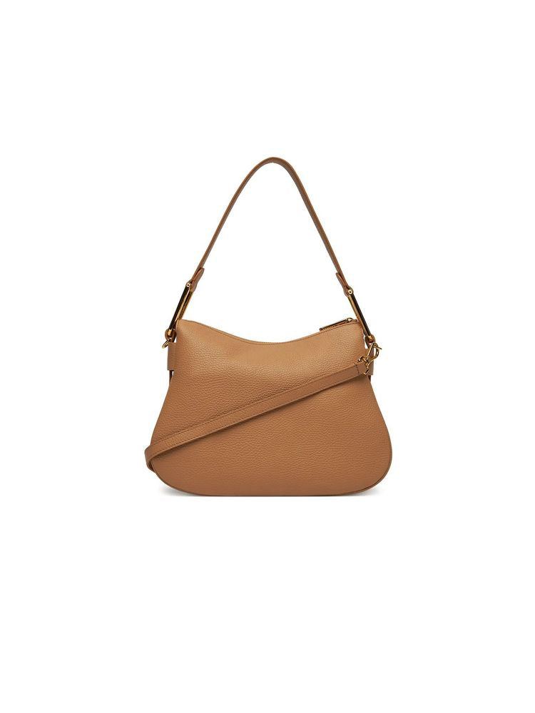 Coccinelle Magie Shoulder Bag — Beige Cowhide