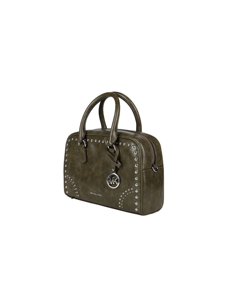 Michael Kors Thompson Shoulder Bag — Green Polyurethane