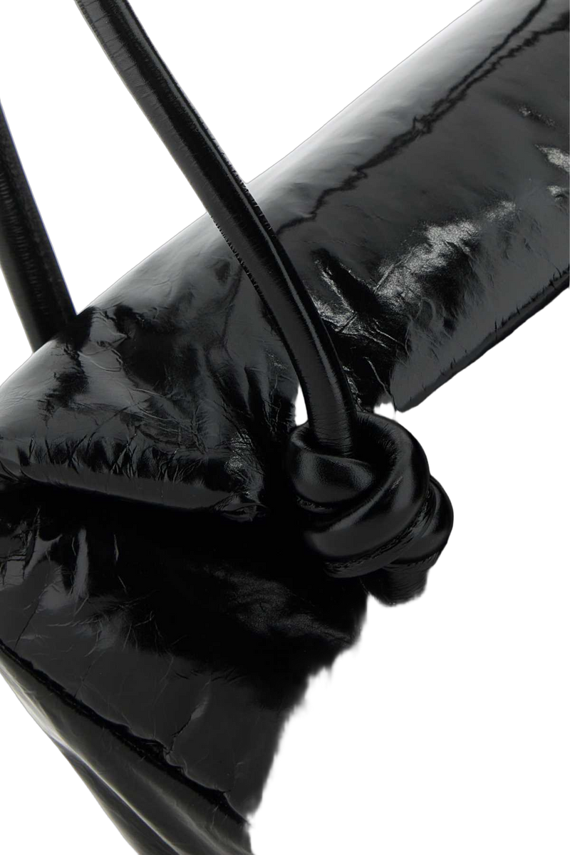 Jil Sander Quilted Napa Leather Shoulder Bag — Black