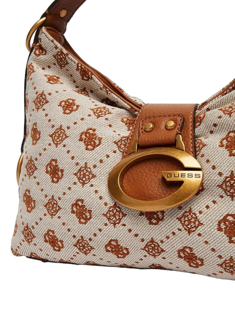 Guess Camden Shoulder Bag — Cognac Polyester