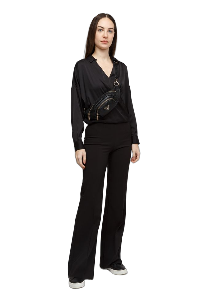 Guess Wilder Belt Bag — Black Polyurethane