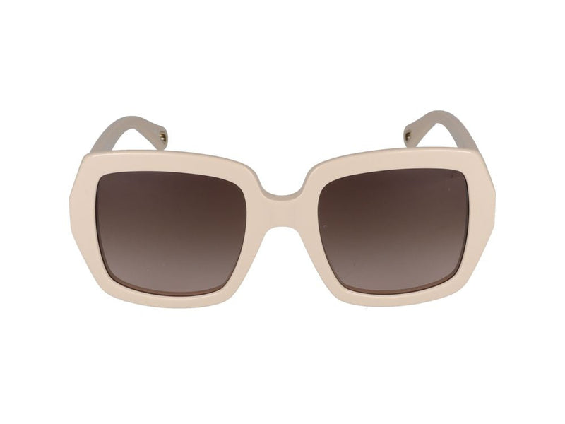 Chloé Ch0301s Oversized Square Acetate Sunglasses — Ivory