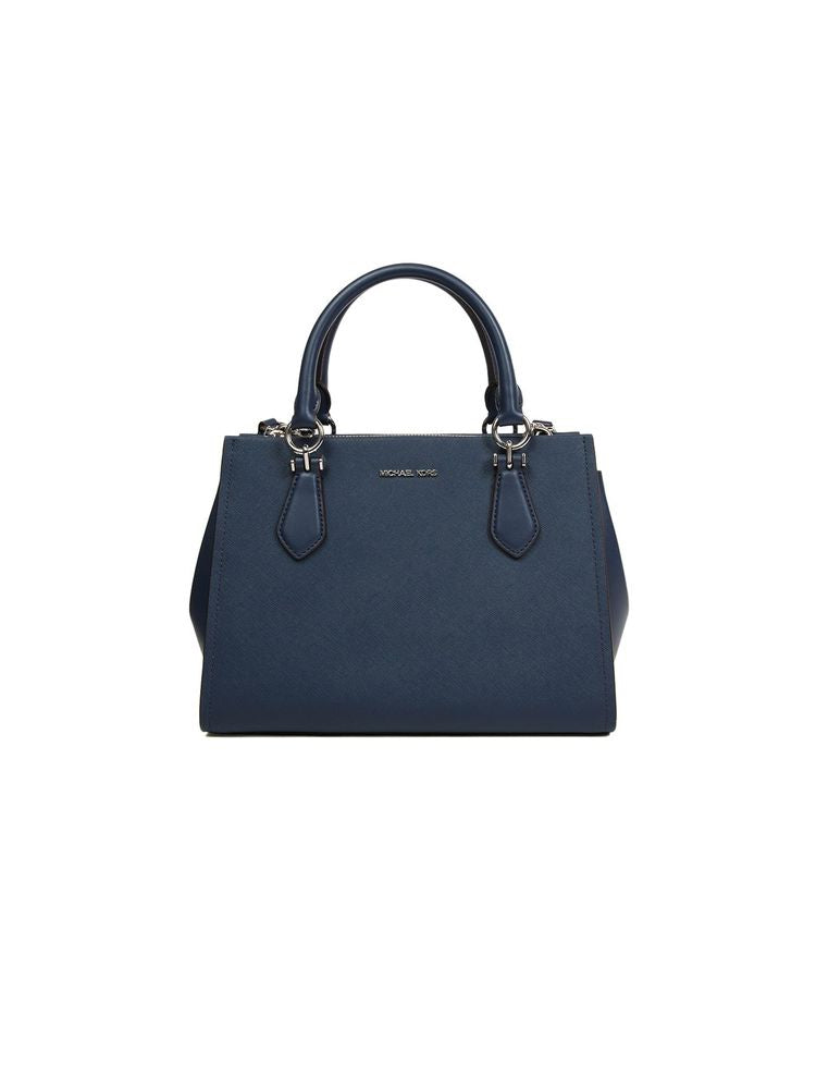 Michael Kors Marilyn Satchel — Navy Leather