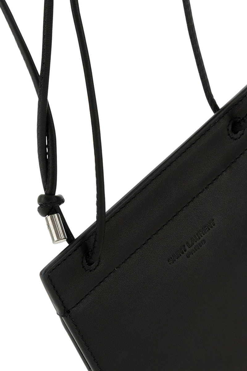 Saint Laurent Leather Wallet — Black